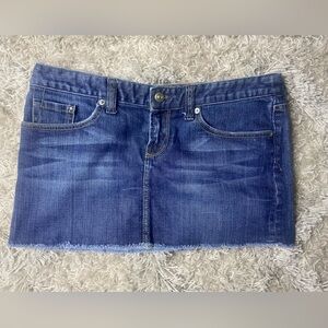 X2 Quality Denim Y2K Jean Denim Skirt 5 Pocket Embroidered Pockets Women Size 8